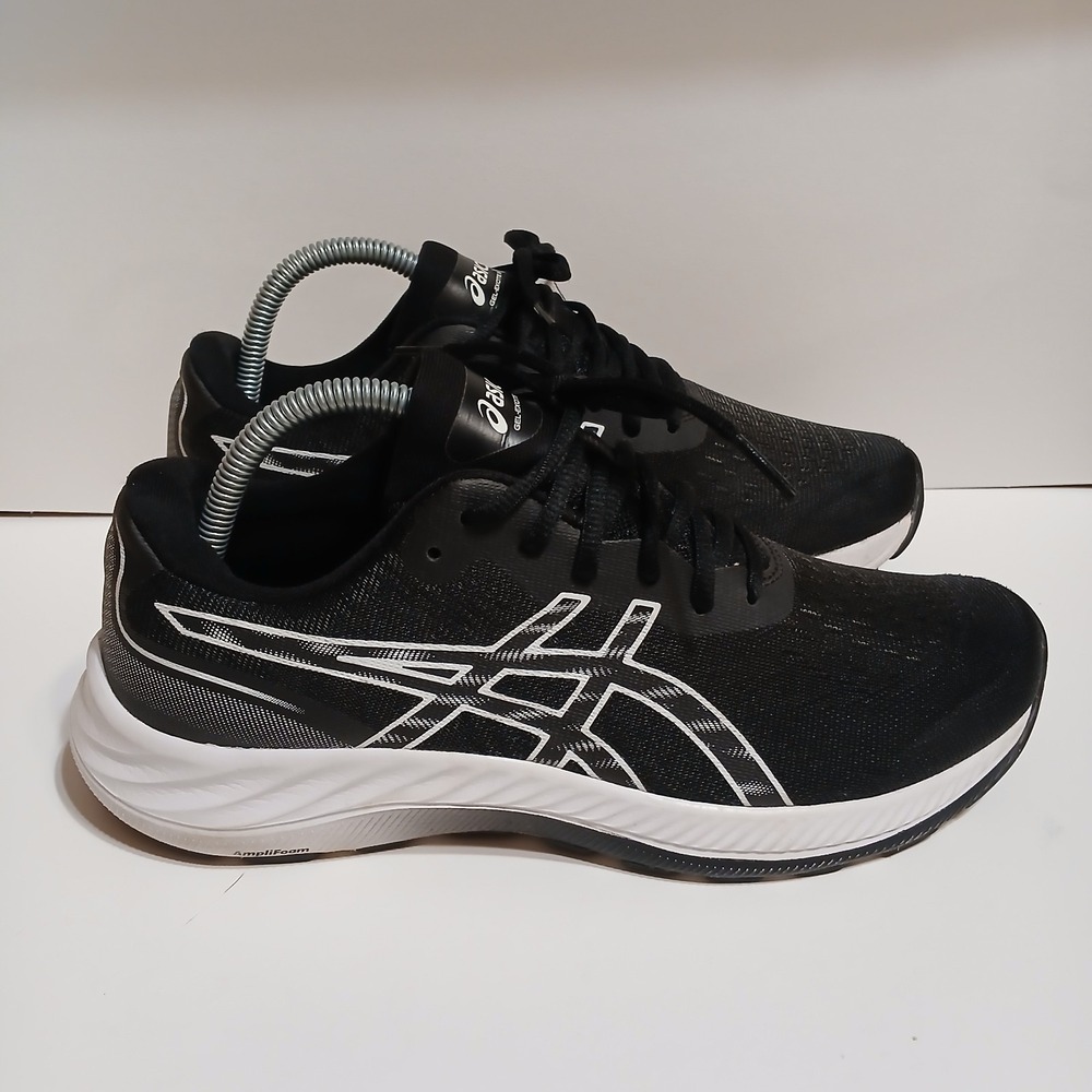 ASICS Gel-Excite 9 Women 9.5 Black White Running Shoes Sneaker 1012B182